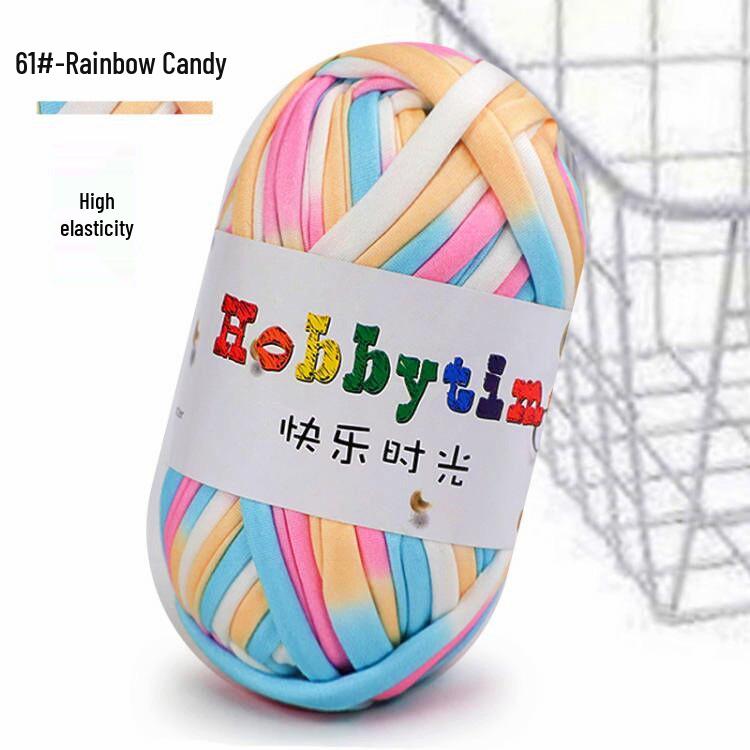 Cloth Strip Yarn DIY Crochet Kit: Handmade Bag, Knitting Material for Cushions, Carpets, and Dolls