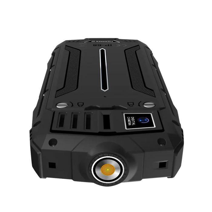 Téléphone incassable à touches Batterie 3000mAh Étanche IP68 SOS Hammer Noir