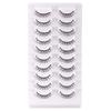 Wispy Natural Faux Mink Lashes Cat Eye Look False Eyelashes Short Lashes Manga Lashes