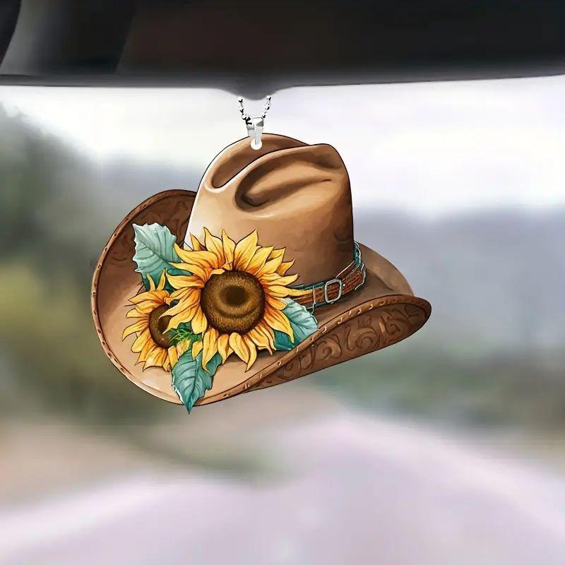 Cute Cartoon Style Acrylic Car Interior Christmas Tree Decorative Hanging Pendant