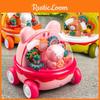 Childrens Puzzle Toy Transparent Gear Cartoon Bear Push Car For Parent Child Interaction