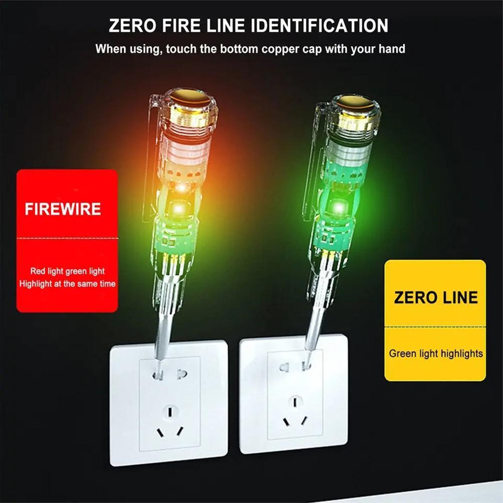 2025 Professional Voltage Tester Pen Electrician Voltmeter Power Pen Neutral/Live Line Test Tool for Test Electricity F6L4