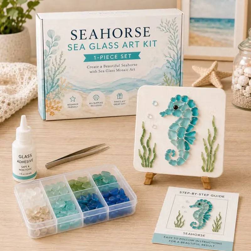 Kit Vita Marina e Natale con Creature Marine Acriliche Artigianali per Arredamento Casa e Regalo