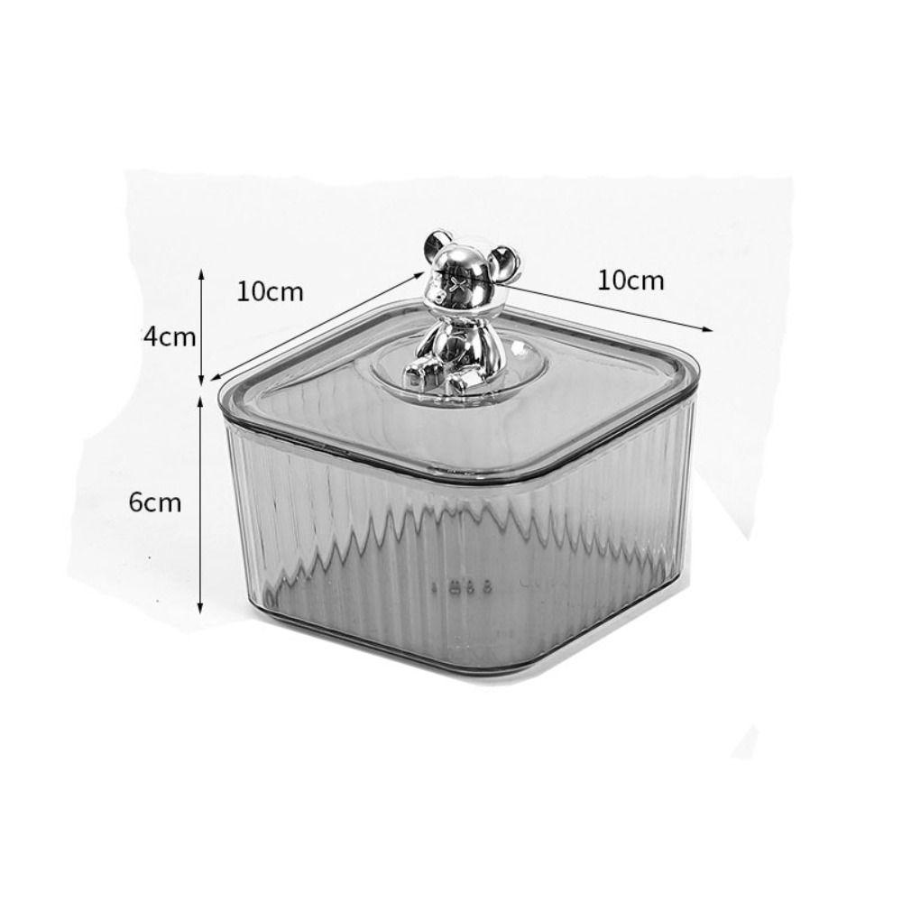 Plastic Snack Storage Container Translucent Serving Tray Multifunctional Serving Platter Party grey-box