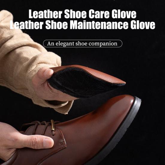 Rękawica do polerowania butów na zatrzask, zwijana do przechowywania, rękawica aplikator do pasty do butów, profesjonalne akcesorium do polerowania butów