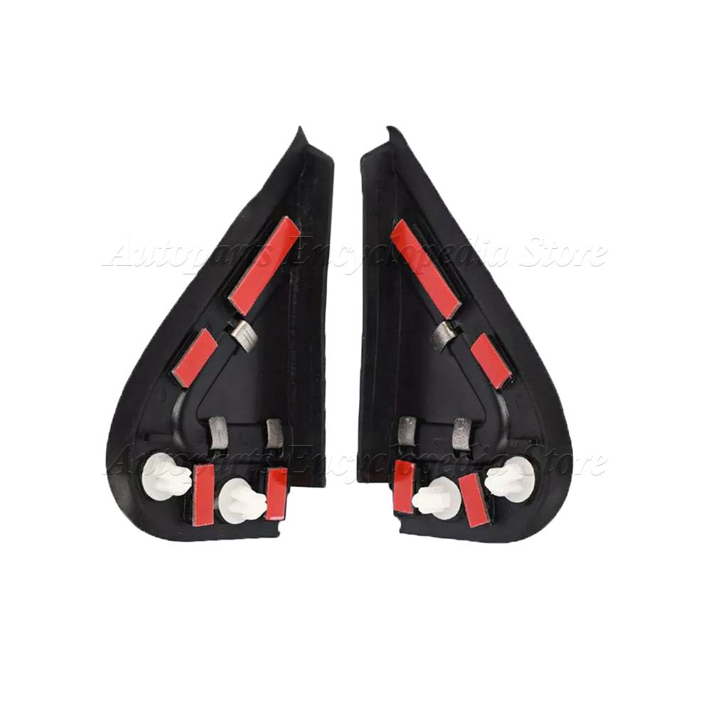 Car Black Front Window Triangle Plate Triangle Garnish Cover Panel Replacement 68083130AD 68083131AD For Dodge Dart 2012-2016