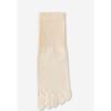 Women's Spring Five-finger Socks, Solid Color Sweat-absorbing Mid-calf Cotton Socks, Boneless Sewn Anti-pilling Toe Separation Socks