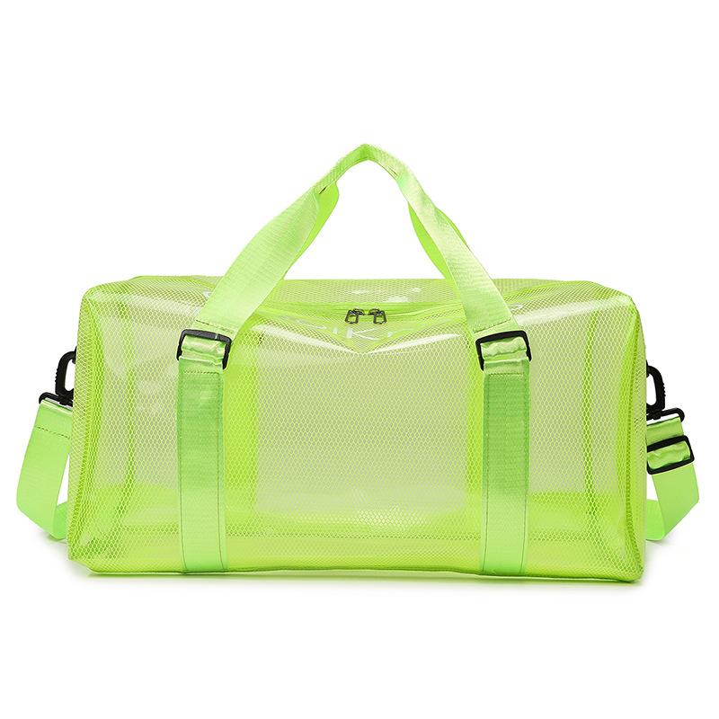 

Short-distance lightweight large-capacity swimming fitness bag handbag women s fashion new anti-splashing EVA travel bag зелёный