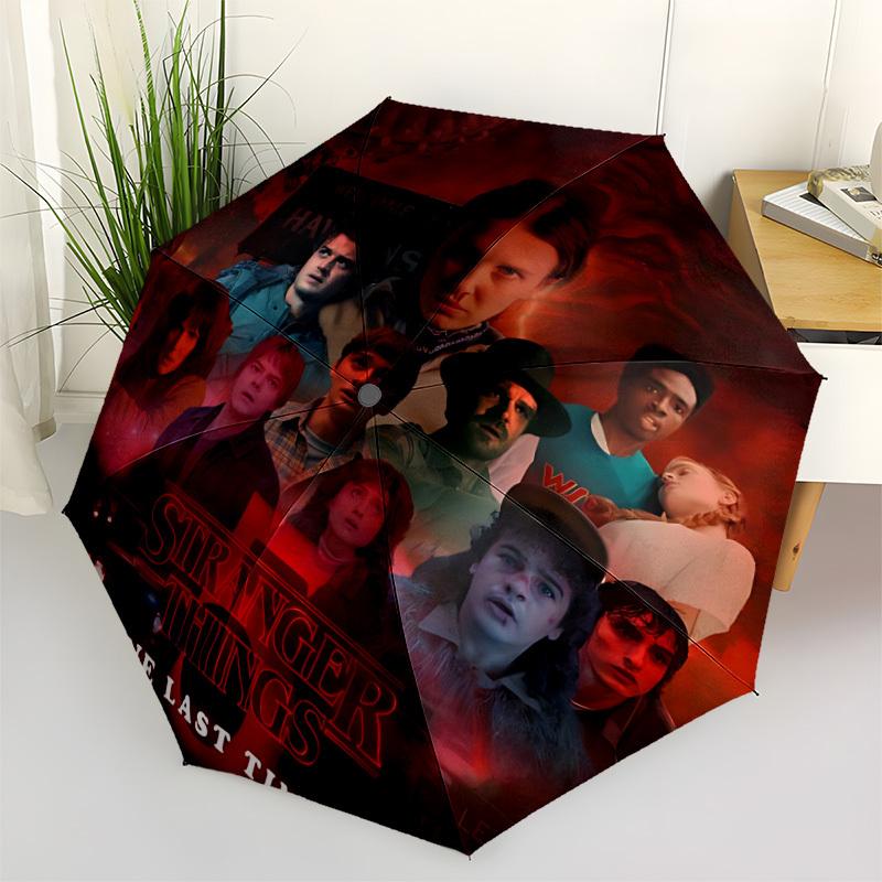 

1pc stranger things Umbrella Portable Home Essential Umbrella Folding Umbrella Durable Iron Frame yy251128089