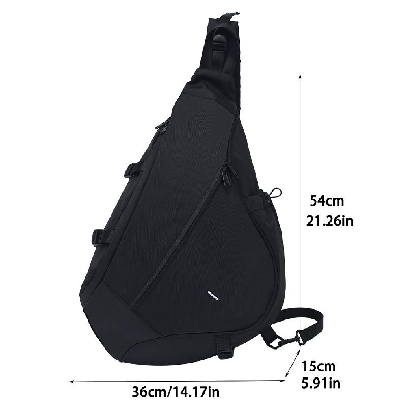 Sling Bags For Men Large Capacity Man Chest Bag Casual Travel Unisex Crossbody Bag Nylon Storage Shoulder Bag Student Backpacks