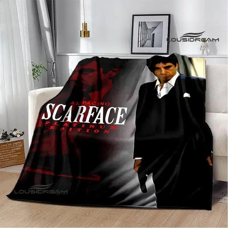 Classic movie Scarface Polyna blankets bed with a blanket to warm the beautiful blanket home travel blankets birthday gift