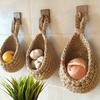3pcs Bohemian McLaren Wall Mounted Basket for Kitchen, Garlic and Onion Rack, Dining Room Decorative Organizer