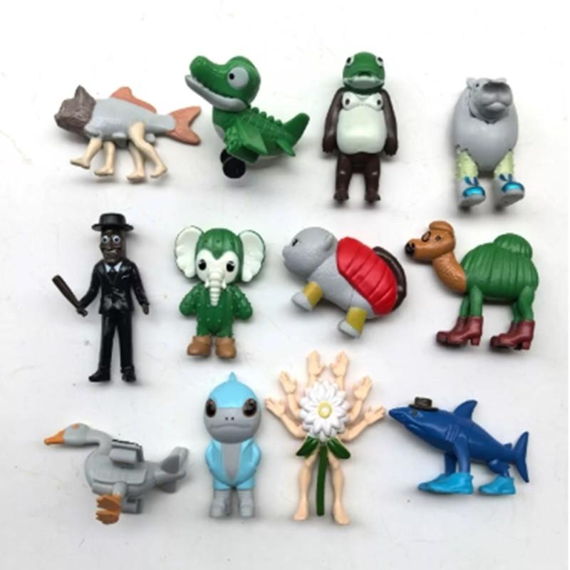 

Итальянский Маразм ИИ Животные Тунг Тунг Тунг Сахур Фигурка Тралалело Тралала Фигурка Кукла Игрушка Украшение для Стола Модель Орнамент Подарок 12PCS-Style E