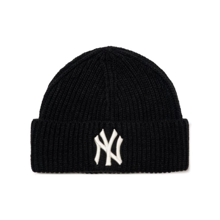 

Акриловые шапки-бини MLB Старая версия Унисекс Черный Мода 3ABNSB216-50BKS F чёрный