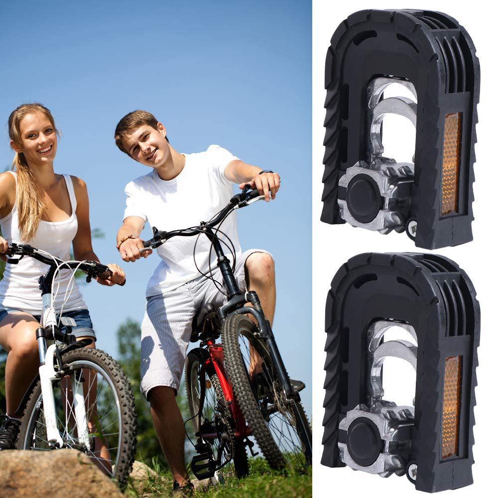 Pédale de vélo en alliage d'aluminium et de zinc, filetage 14 mm, pédale pliable, pédales pour vélo de montagne, remplacement