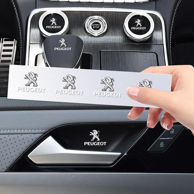 New Car Styling Interior Sticker Badge Decoration Accessories For Peugeot 206 207 208 306 307 308 508 106 107 108 2008 3008 5008