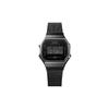 CASIO VINTAGE Series-A168 Casual Quartz Steel Strap Uniform for Men and Women Black Dial A168WEMB-1B