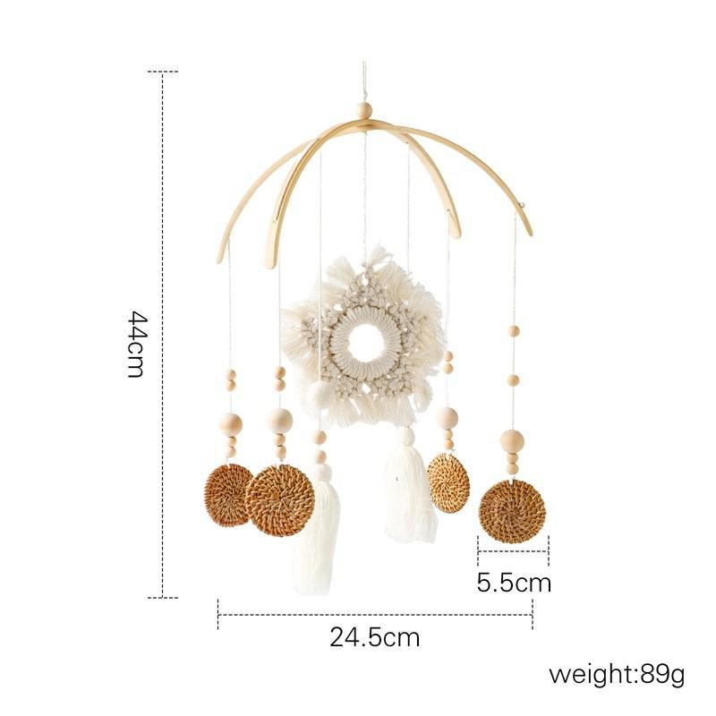 Rotating Crib Mobile: Newborn Baby Sleep Aid & Educational Rattle Toy