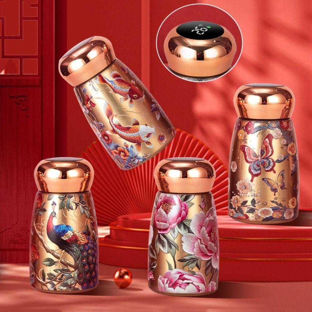 Stainless Steel Insulated Cup 230ml Leak Proof Water Bottle Intelligent Temperature Portable Hot Cold Water Bottle