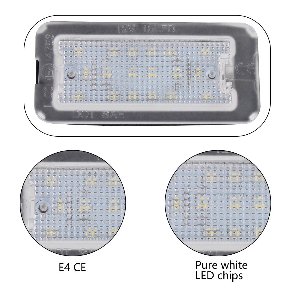 LED-Kennzeichenbeleuchtung Autozubehör Auto-Kennzeichenbeleuchtung für Fiat 500 Abarth 500, 2 Stück