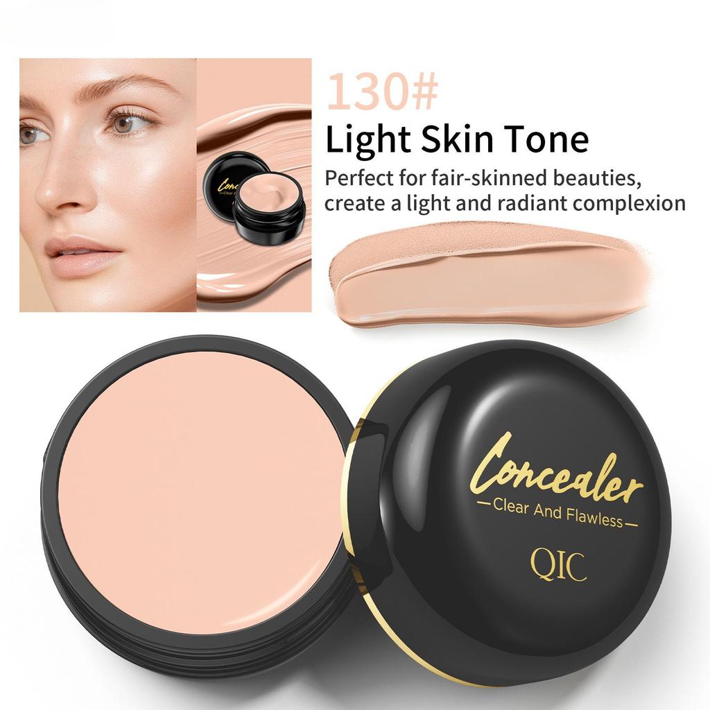 Crema correttore a copertura totale - Impermeabile, finitura opaca per tutti i toni della pelle, nasconde cicatrici e macchie scure, lunga durata, multicolore, formula a base vegetale
