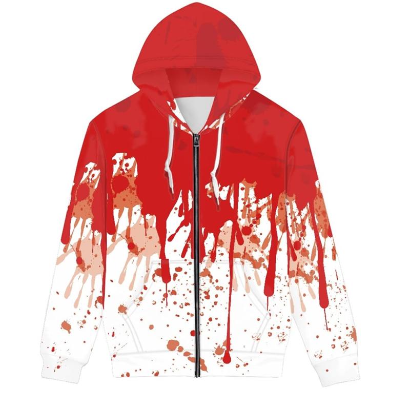 Graphic Hoodies Funny Halloween Pullovers Autumn And Winter Casual Sweatshirts Hooded Tops Clothing
