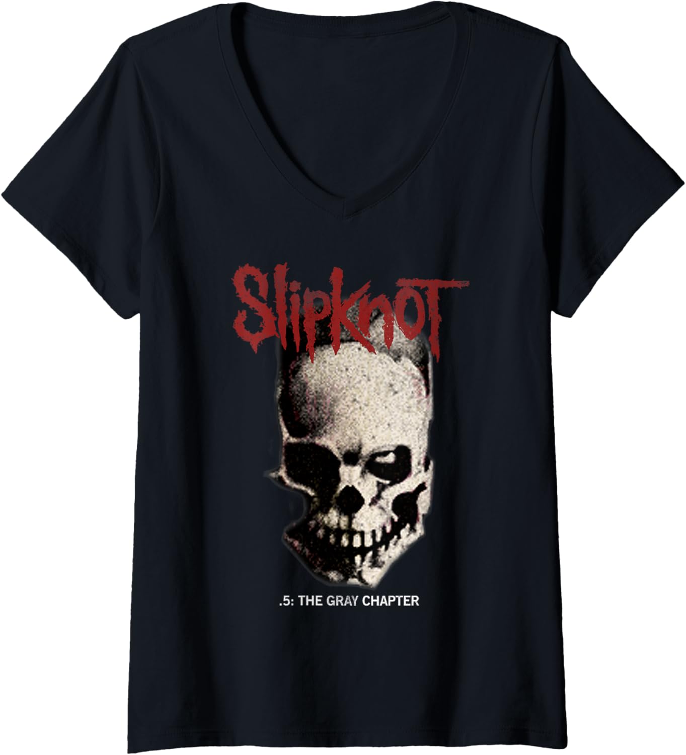 Womens Slipknot Tribal Skull Back V-Neck Unisex T-Shirt XXL