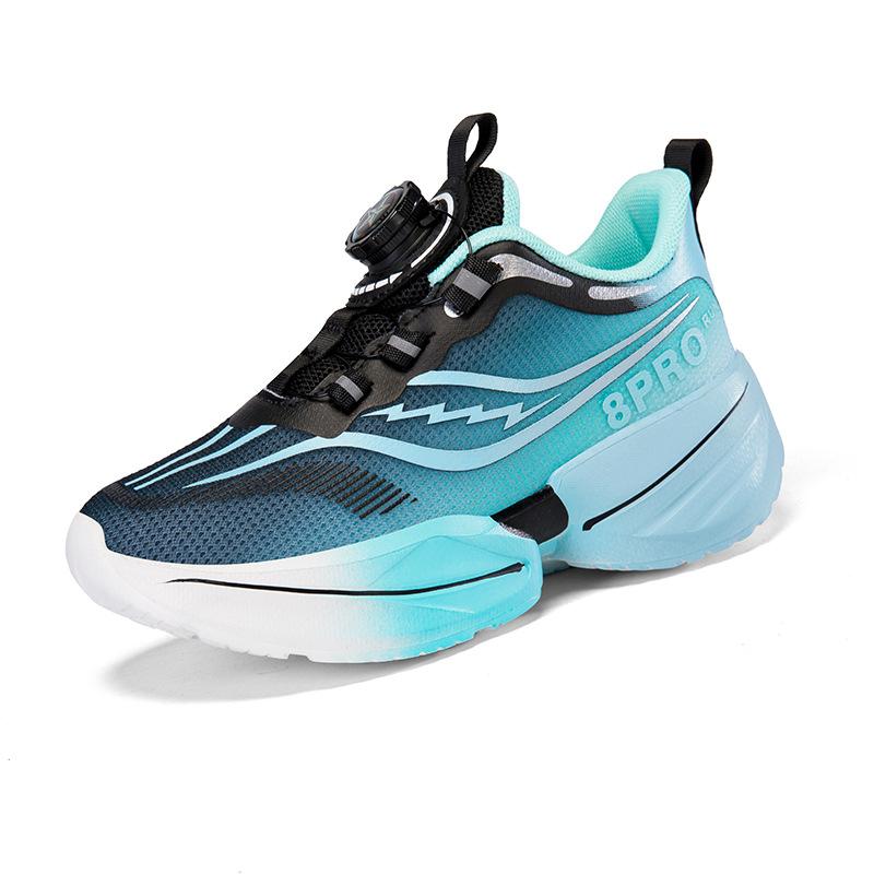 Children's Basketball Shoes Spring New Breathable Mesh Boys' Sports Shoes Medium and Large Children's Wear-resistant Shock-absorbing Girls' Run