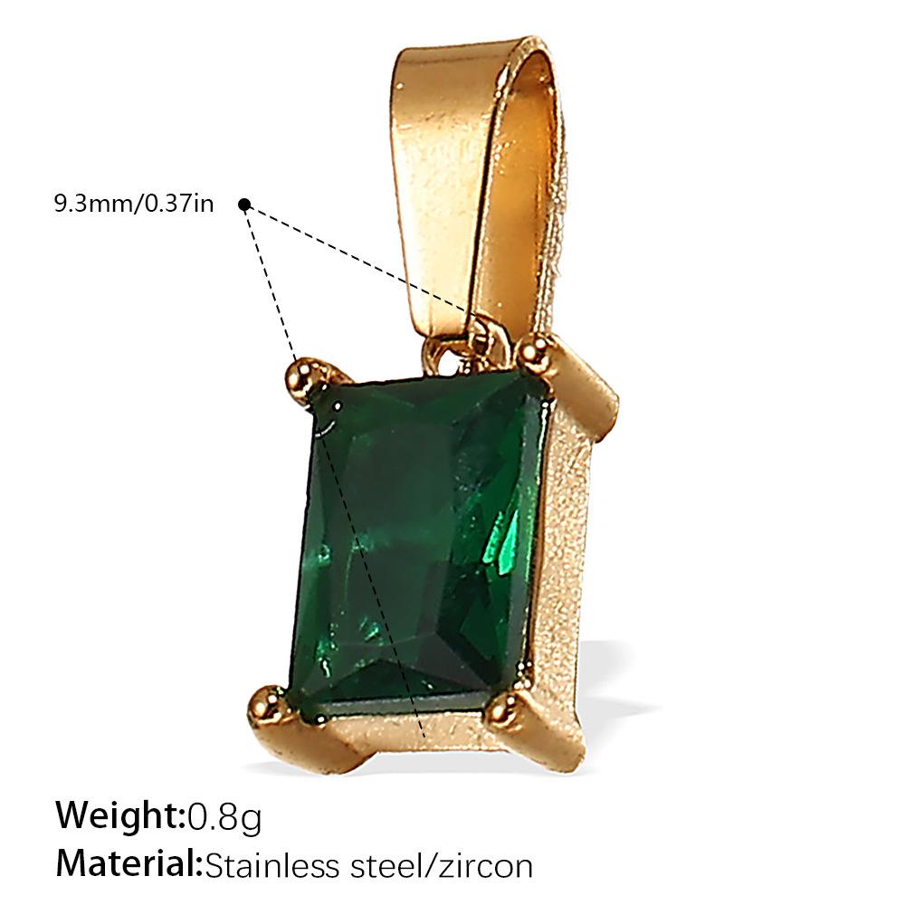 European and American creative colorful and diverse DIY pendant stainless steel plated 18K gold versatile pendant collection