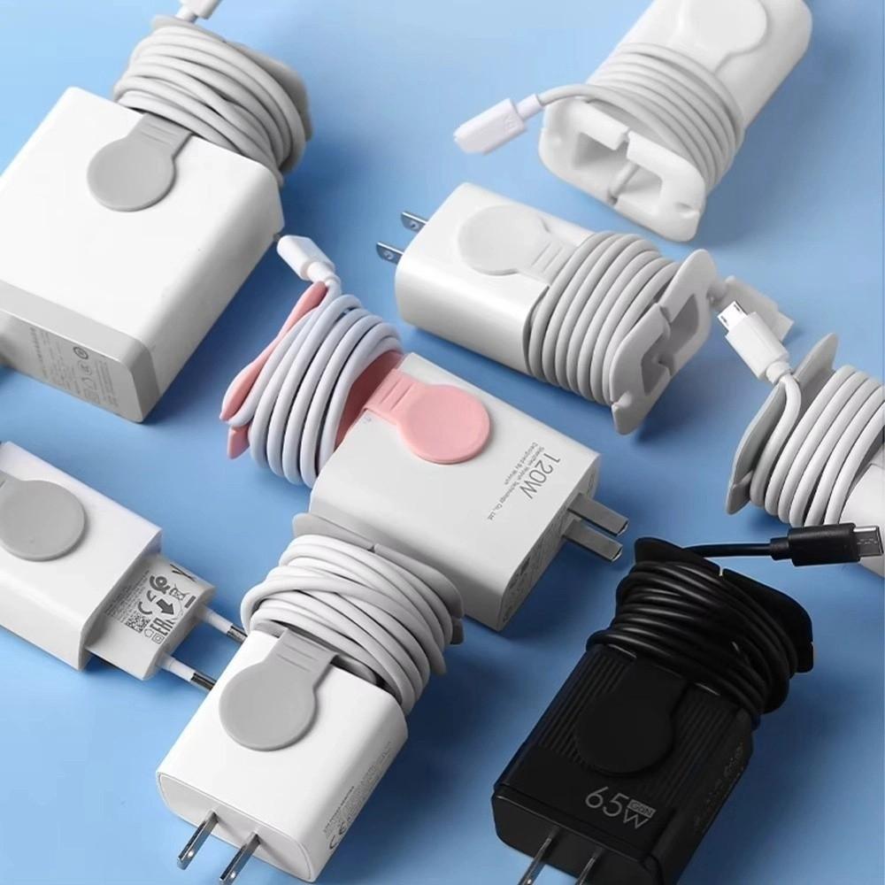 Silicone Material Data Cable Winder Protective Design Cable Organizer Mobile Phone Accessory