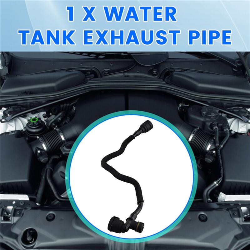 A58X-Car Coolant Pipe Secondary Kettle To Water Tank Exhaust Pipe 17127617366 For BMW B38 B48 2 Series X1 X2 MINI