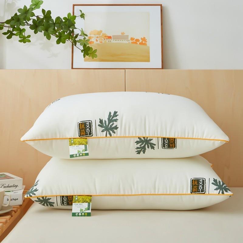 Orthopedic Cervical Support Pillow Adults Medium Height 20-25cm Hollow Fiber Fill Breathable Polyester-Cotton Cover Single