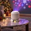 Snowflake Pattern Projector Christmas Light Dynamic Rotating Indoor Projection Lamp with Party Decorations Reindeer Snowman for Ceiling Wall Holiday