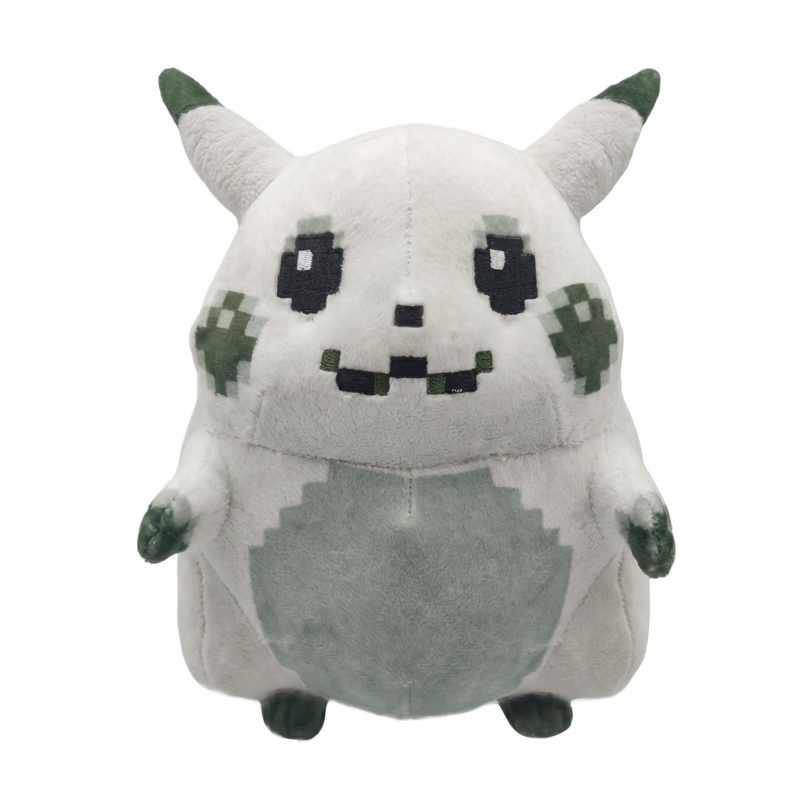 

Pixelated Plush Stuffed Toy Soft Cartoon Character Doll Kids Collectible Gift for Home Decoration and Playroom Display One Size