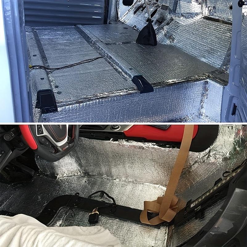 Fireproof Heat Insulation Soundproof Mat 5mm 10mm Square Aluminum Foil Car Soundproof Cotton Car Hood Soundproofing