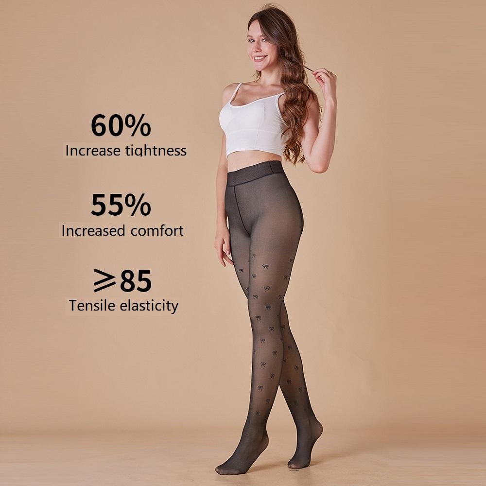 220g Fake flesh-permeable autumn and winter skin-permeable large size plus velvet thickened leggings women's light-leg sexy pantyhose