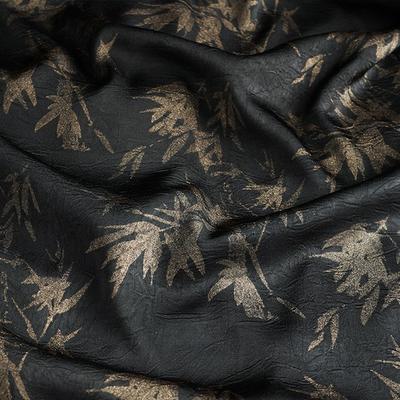 Chinese Style Bamboo Pattern Bronze Satin Brocade Fabric Imitation Acetic Acid Fabric For Diy Sewing Dress Cheongsam Hanfu