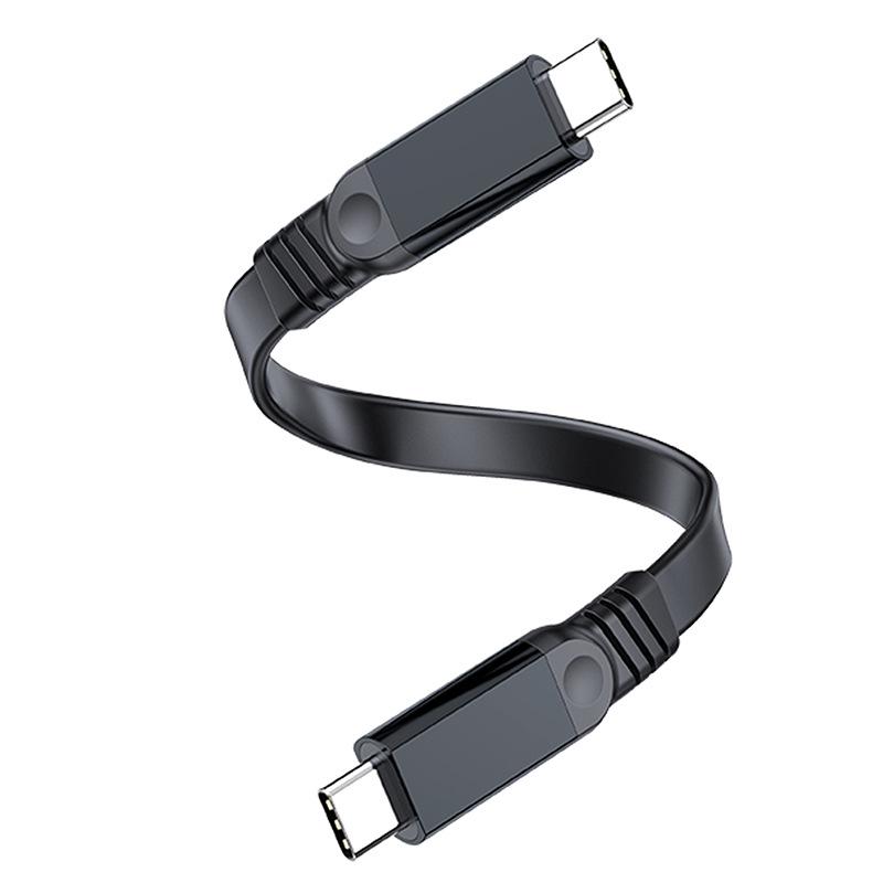 10Gbps Flat USB To Type-C Data Cable, 60W Fast Charge, High-Speed Transmission