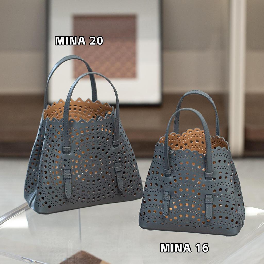 2024 French Casual Genuine Cowhide Hollow Shoulder Crossbody Handbag