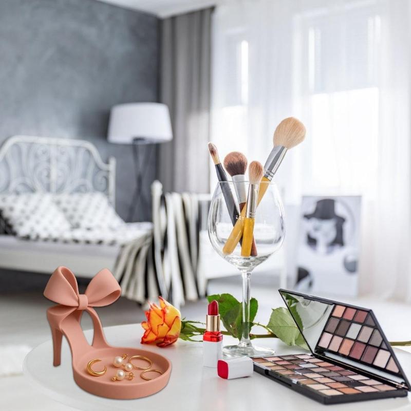 Elegant 3D Printed High Heel Shoe Jewelry Tray Organiser Home Decoration Display Stand for Earring Necklace Ring