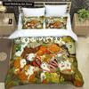 3D Printing Cartoon Lovely Hamtaro Bedding Set Duvet Cover Pillow Set Birthday Gift Children Quilt Cover Bedding Home Textiles