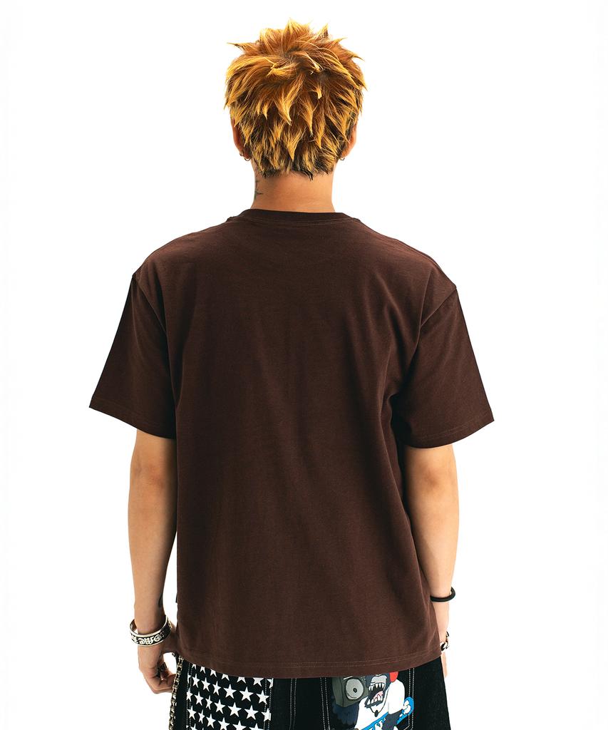 WKNDRS [Wkndrs X Gwaxng] Snarl Boombox T-Shirt (Brown)
