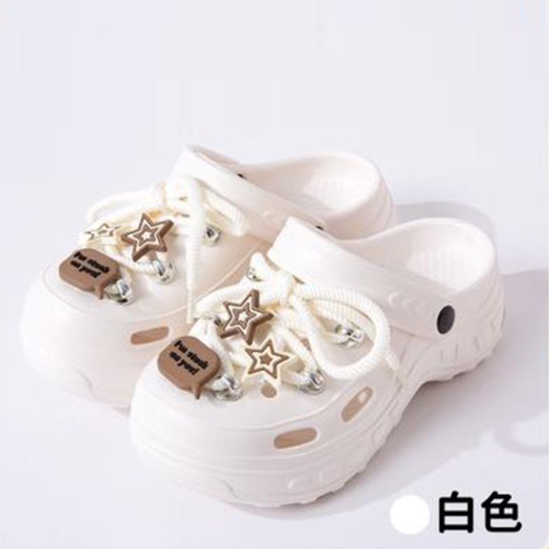 New thick-soled slippers women wear non-slip and wear-resistant cute cartoon eva slippers hole shoes wholesale