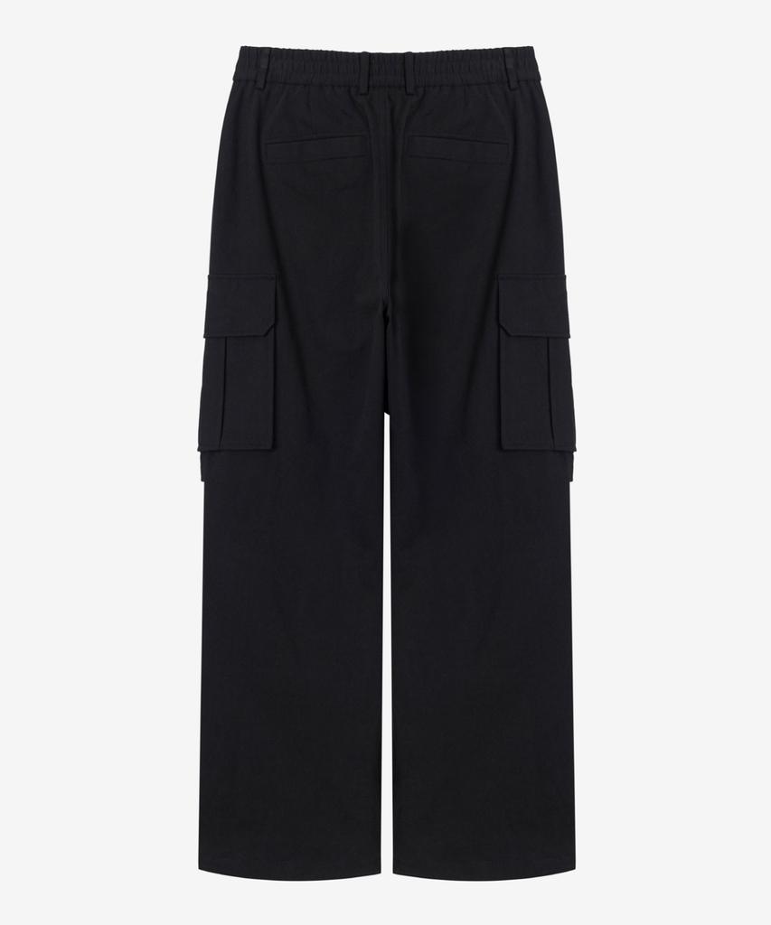 MINDBRIDGE Cotton Wide Cargo Full Elastic Waist Pants - 2 Colors Mypt6151