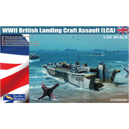Gecko Model 1/35 Scale World War II British Landing Craft (LCA) Plastic Model Kit GEC35GM0080