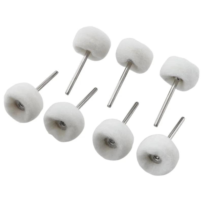 Fine Shank Wool Polishing Head Grinding Jewelry Metals Wheels Buffing Felt Rotary Tool Accessories