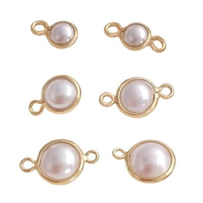 5 Pack Fashion Pearls Charm Small Pendant Pearls Jewelry Making Accessories Suitable for Jewelry Making and Decoration