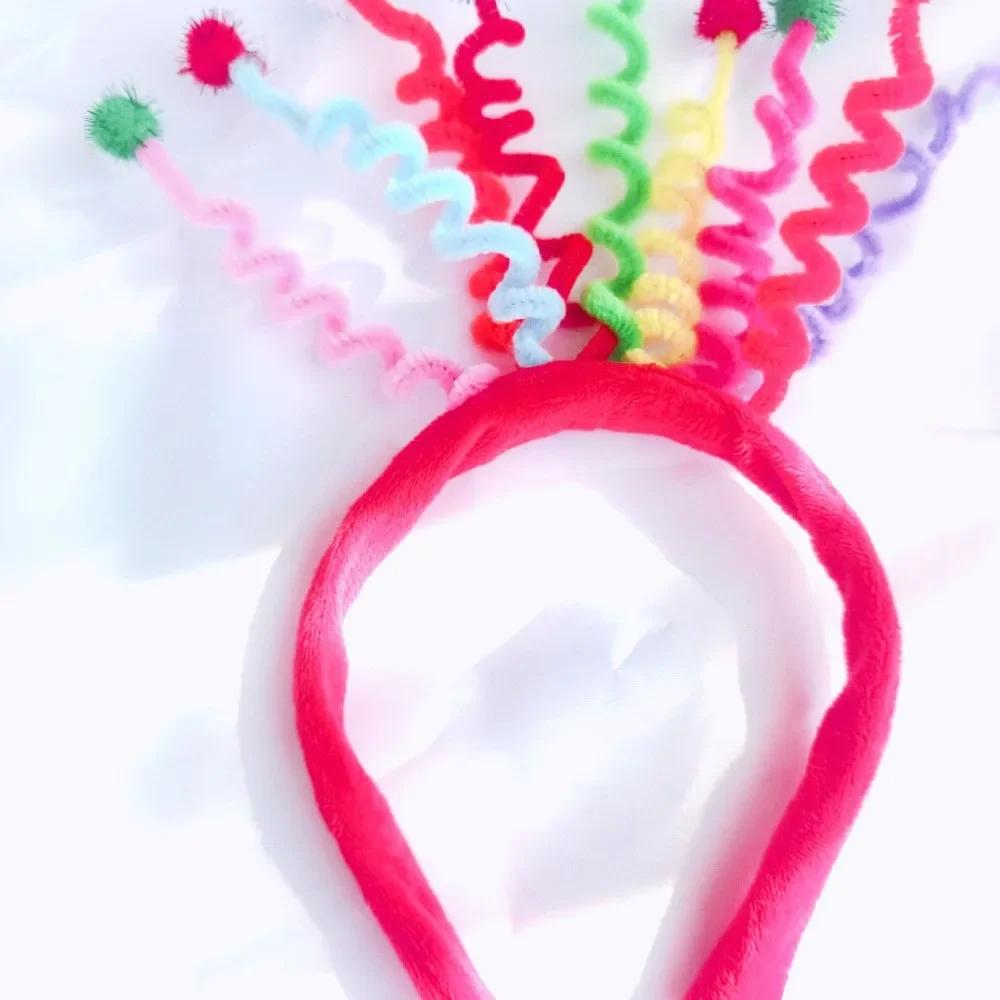 Amazon Wacky Birthday Party Headband, Lovely Pompom Spring Headband,Party Photo Prop,Hair Accessory