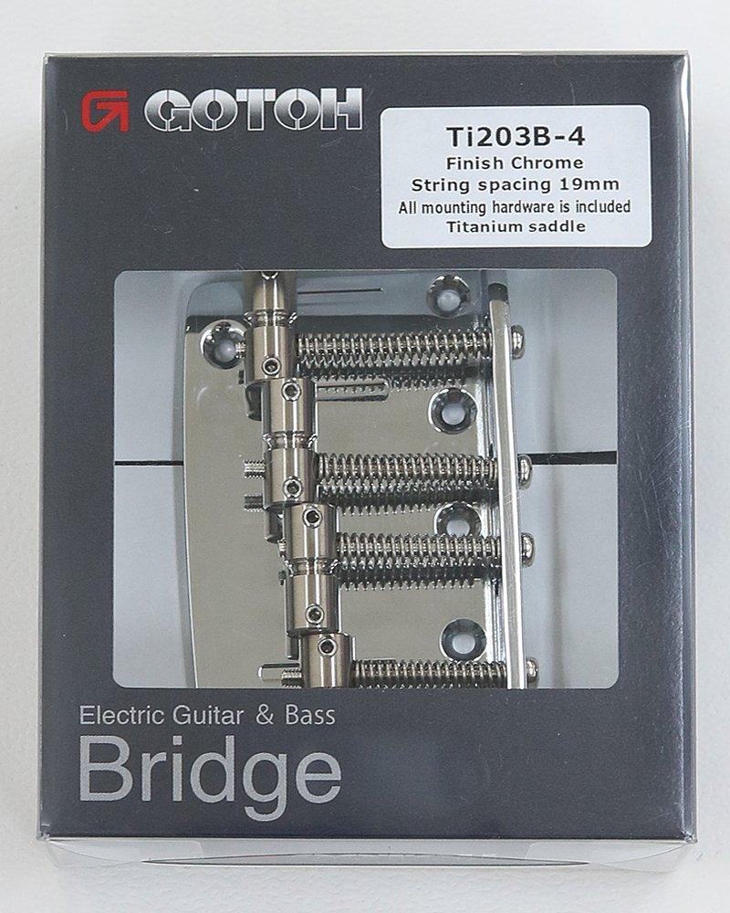 Gotoh Bass Bridge PTI203B-4C Titanium Saddle Chrome
