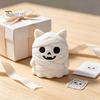 Gift for Cat Lovers 3D Printed Mummy Figurine, Cute Bandaged Kitten Statue Halloween Tabletop Small Animal Decoration, Compact Sculpture with